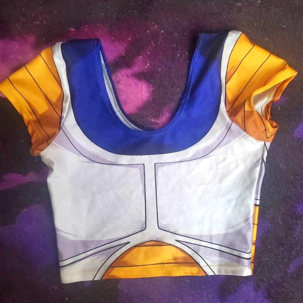 DBZ Vegeta Crop Top - Living Dead Clothing